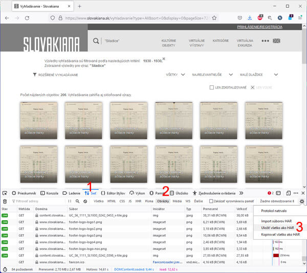 nastavenie firefoxu pre stiahnutie har súboru